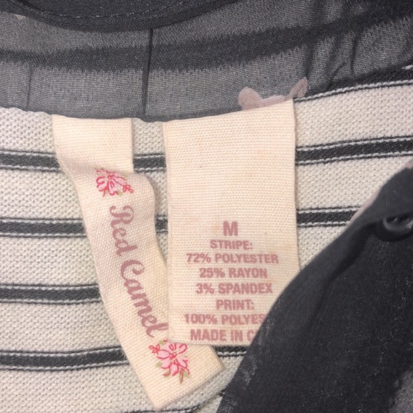 Red Camel size medium striped sweater top - Picture 3 of 5